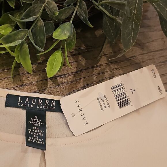 Ralph Lauren Cream Blouse Size S NWT - Picture 4 of 9